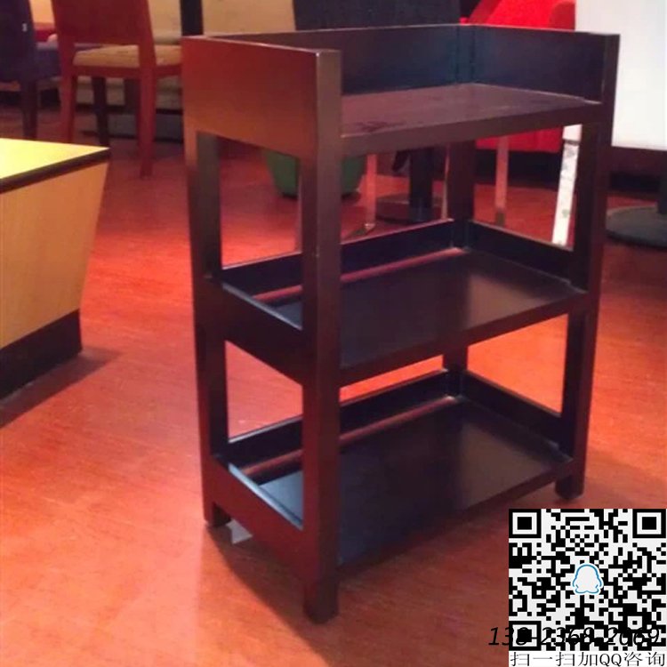 火鍋?zhàn)朗卟思?，三層菜架?shí)木，火鍋店餐桌配套