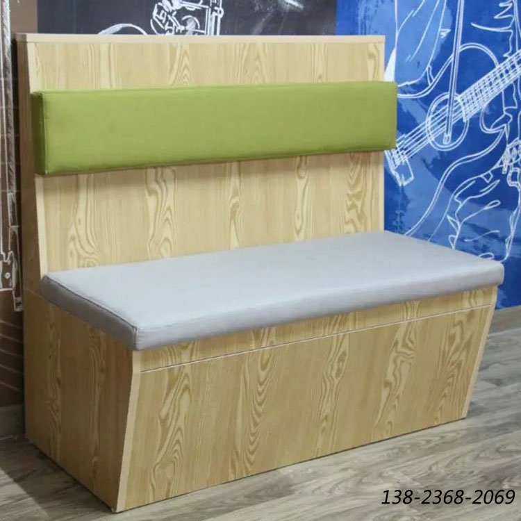 快餐店沙發(fā)，定做卡座廠家，眾美德生產(chǎn)沙發(fā)